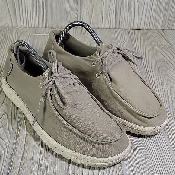 Hey Dude Wendy Grey Slip On Tie Loafers Womens Size 10 - Picture 7 of 10